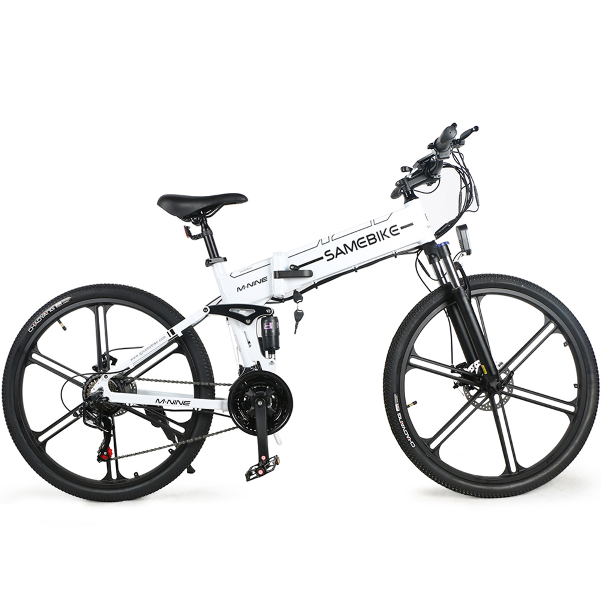 26 Zoll, Unisex-Rad, SAMEBIKE LO26 Weiß) (Laufradgröße: II 480, Kompakt-/Faltrad