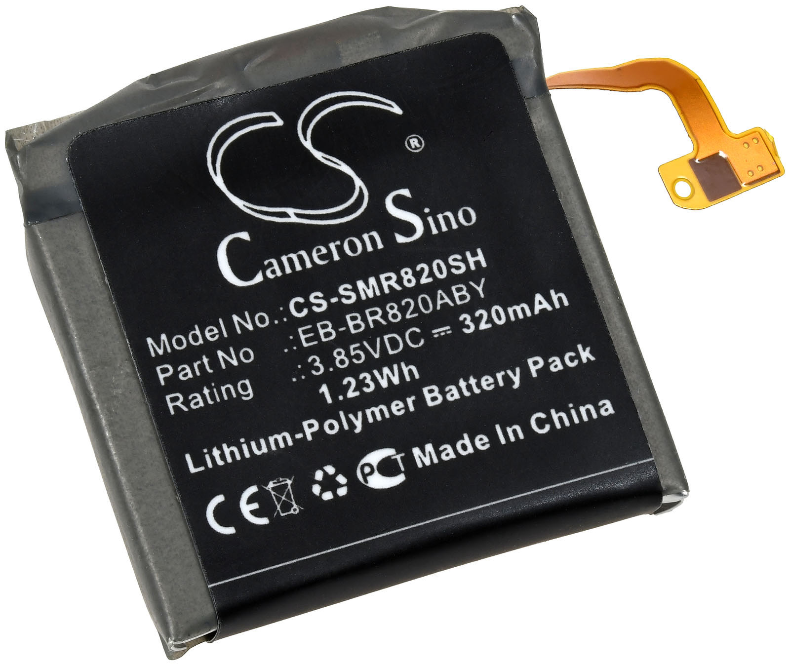 Li-Polymer Volt, SM-R820, Akku für Akku, SM-R825 3.85 320mAh Samsung POWERY