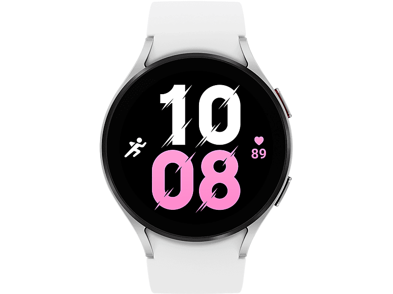 SAMSUNG Galaxy 5 M/L, Watch Silikon, Smartwatch Aluminium silber