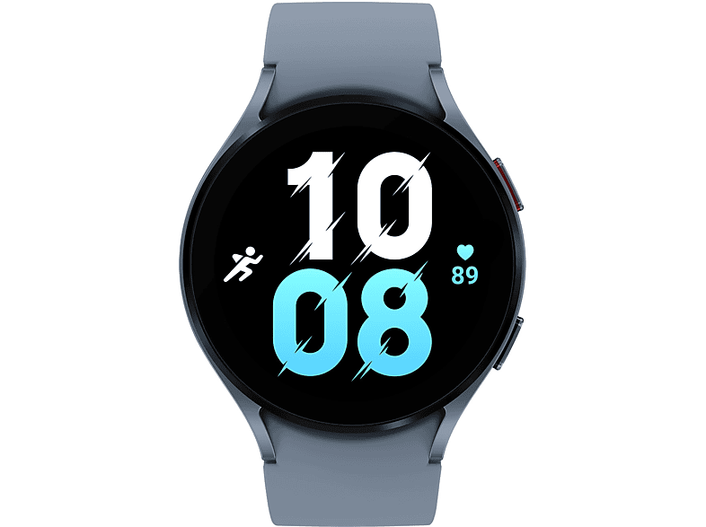 SAMSUNG Galaxy Watch Smartwatch blau 5 Silikon, M/L, Aluminium