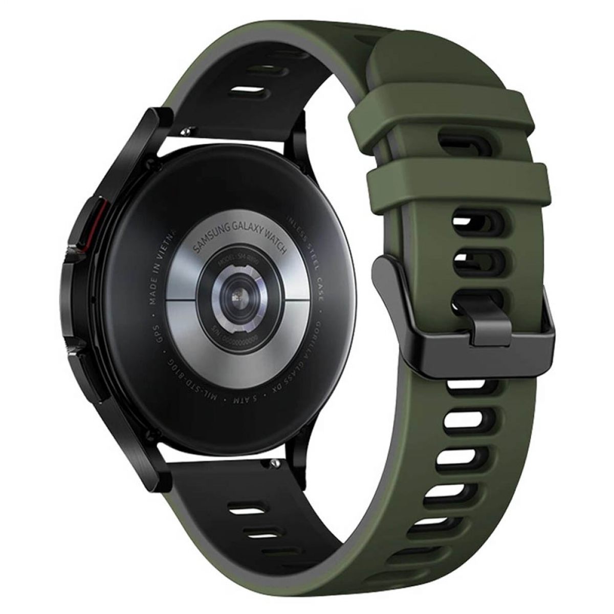 Garmin, Watch (45mm), Twin, 5 Galaxy Grün/Schwarz CASEONLINE Pro Smartband,