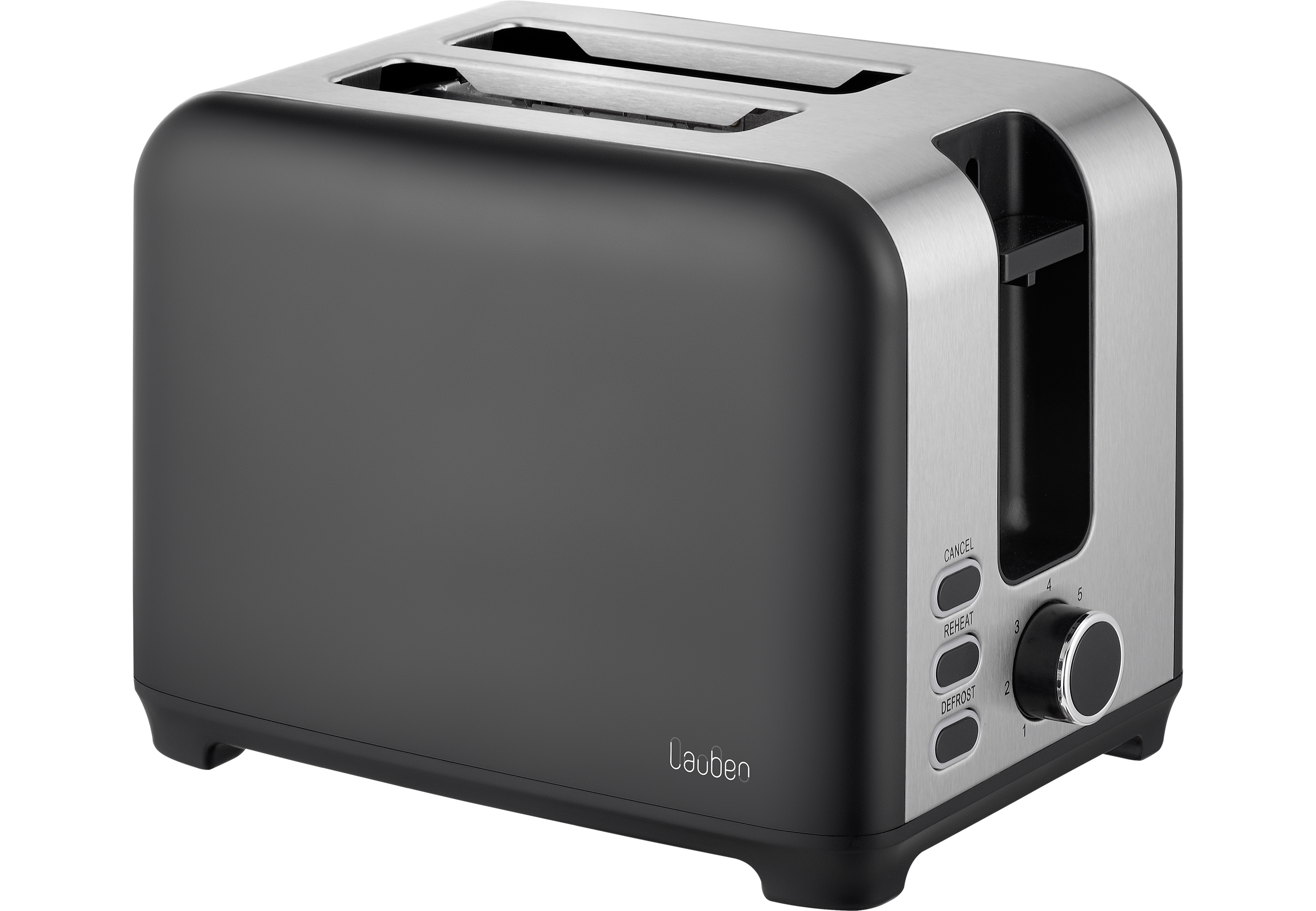 LAUBEN T17BG Toaster schwarz 2) (930 Watt, Schlitze