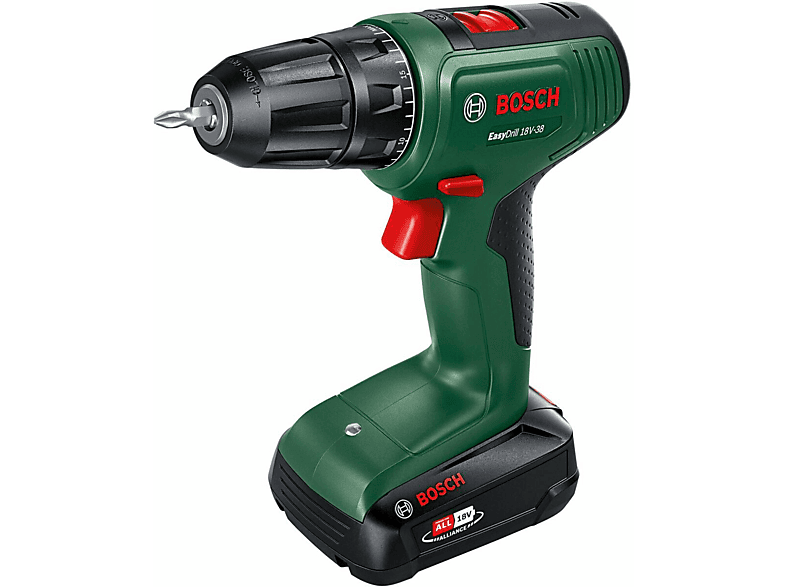 BOSCH EasyDrill 18V / 46169823 AkkuBohrschrauber, Grün MediaMarkt