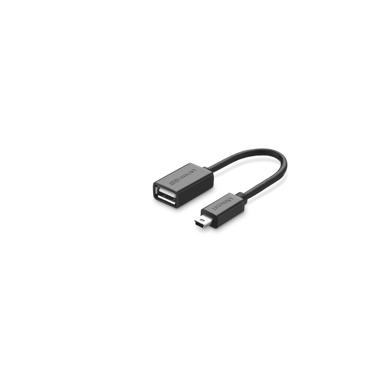 UGREEN 15cm USB 2.0 Mini F OTG / auf M 5pin Kabel-Adapter, A Schwarz 
