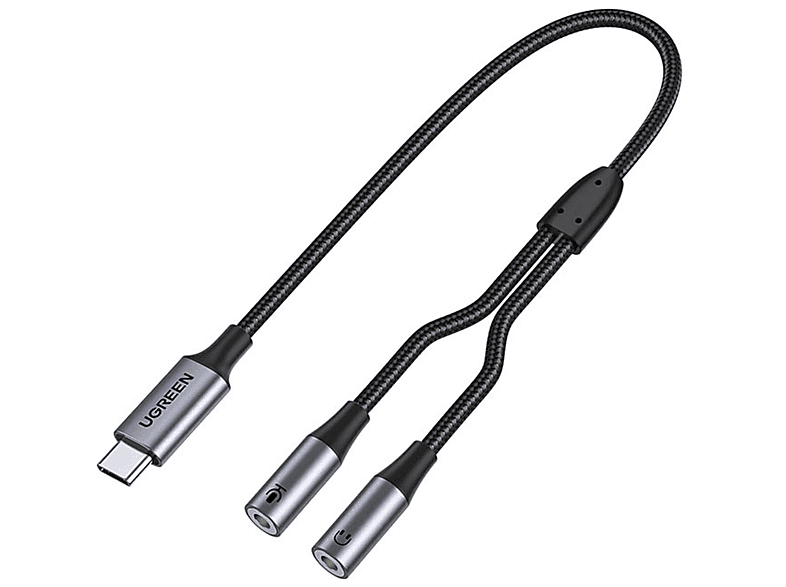 2X 3,5mm CM445 auf USB-C UGREEN Mini Jack Audio-Adapter