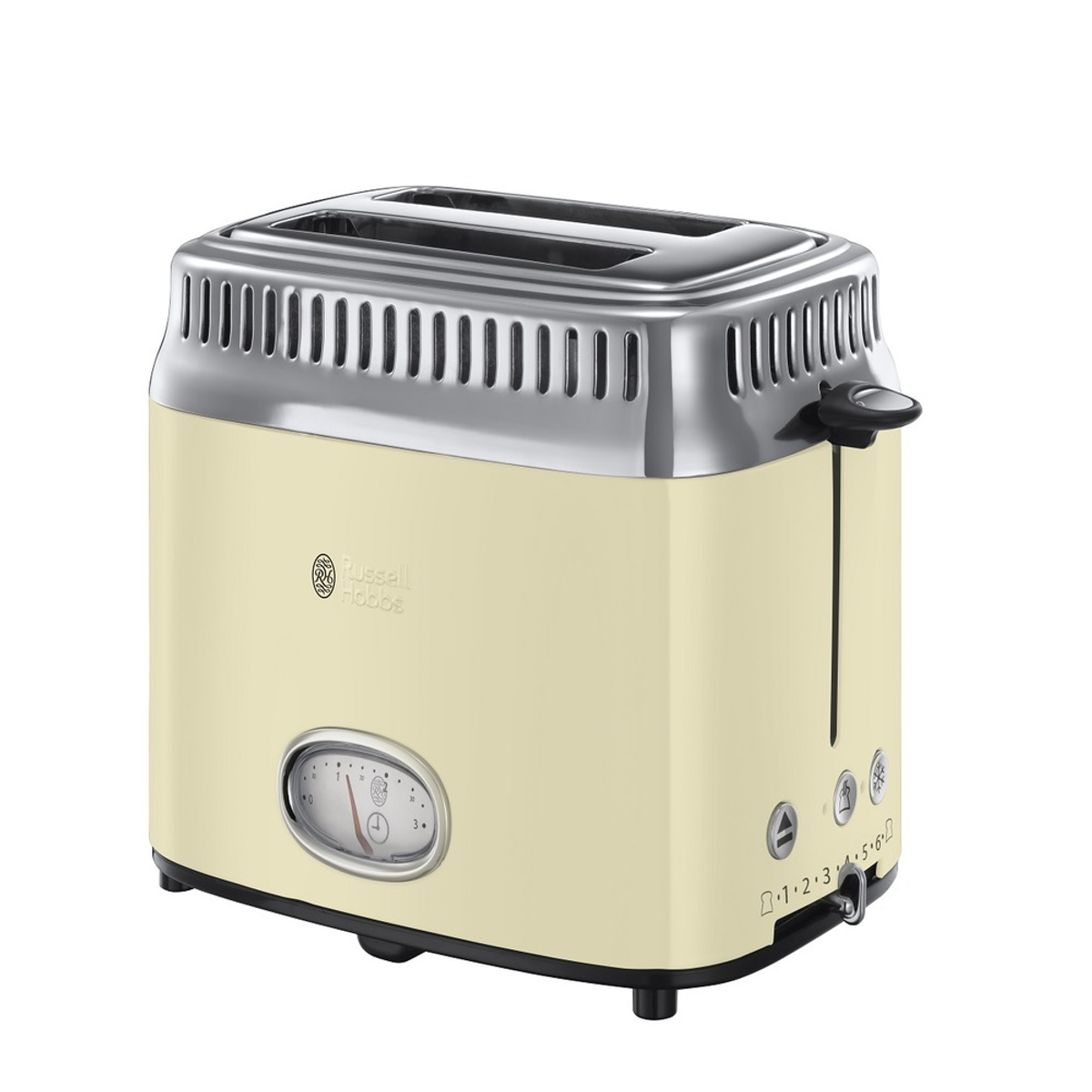 HOBBS 435501 Creme Toaster RUSSELL 2) Watt, Schlitze: (1100