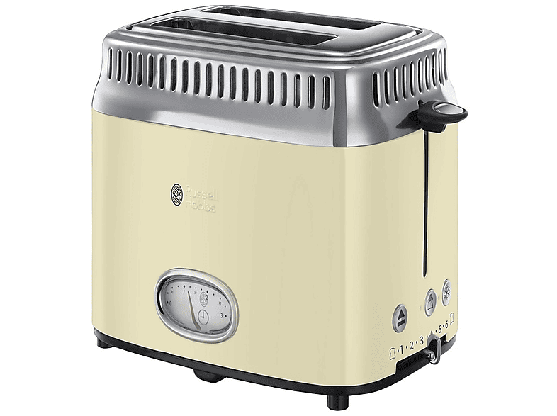 RUSSELL HOBBS 435501 Toaster Creme (1100 Watt, Schlitze: 2) | Toaster