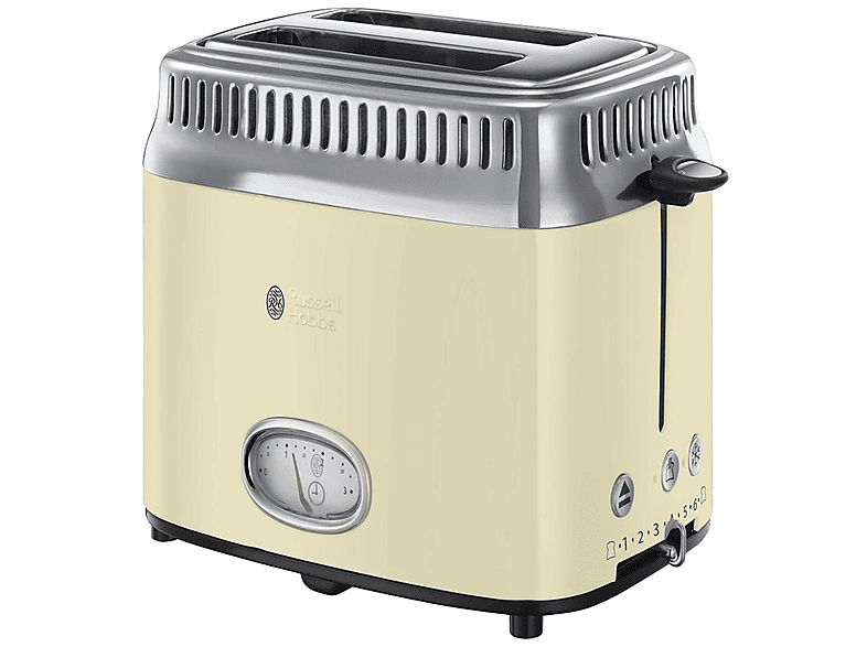 RUSSELL HOBBS 435501 Toaster Creme (1100 Watt, Schlitze 2) MediaMarkt