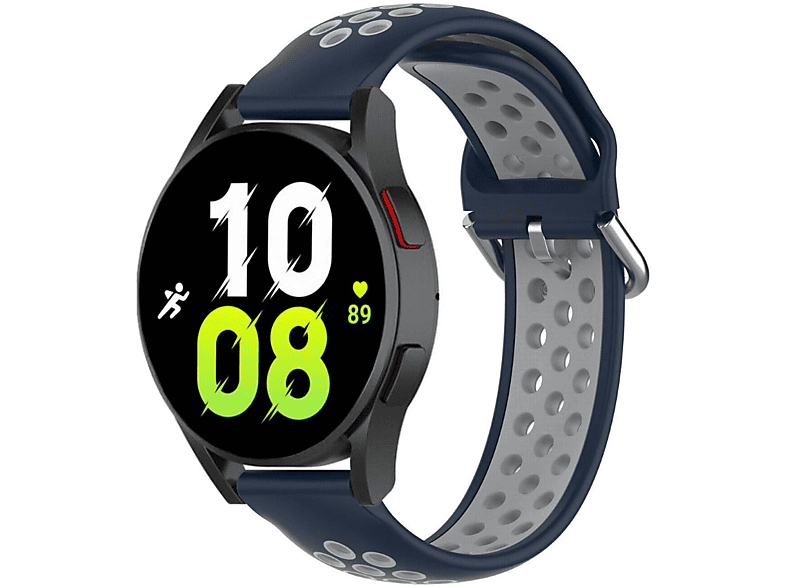 CASEONLINE EBN, Smartband, Samsung, Galaxy Watch 5 (44mm), Marine/Grau | Smartwatch Armbänder