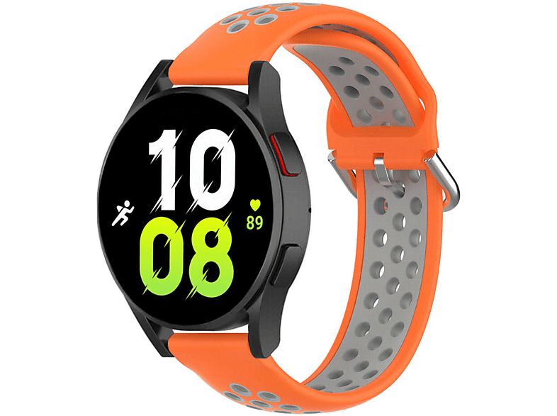 CASEONLINE EBN, Galaxy Smartband, Watch 5 Samsung, (44mm), Orange/Grau