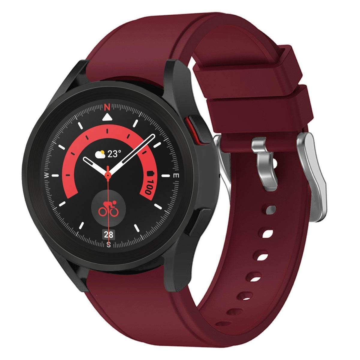 CASEONLINE No-Gap, Smartband, Samsung, Galaxy Weinrot Watch 5 Pro (45mm)