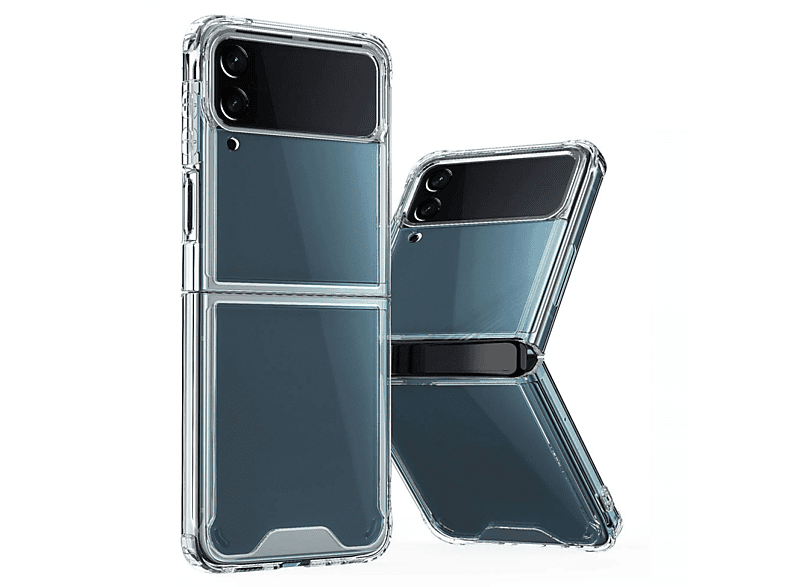 Z 4, Transparent Galaxy Samsung, Backcover, Flip CASEONLINE Shockproof,
