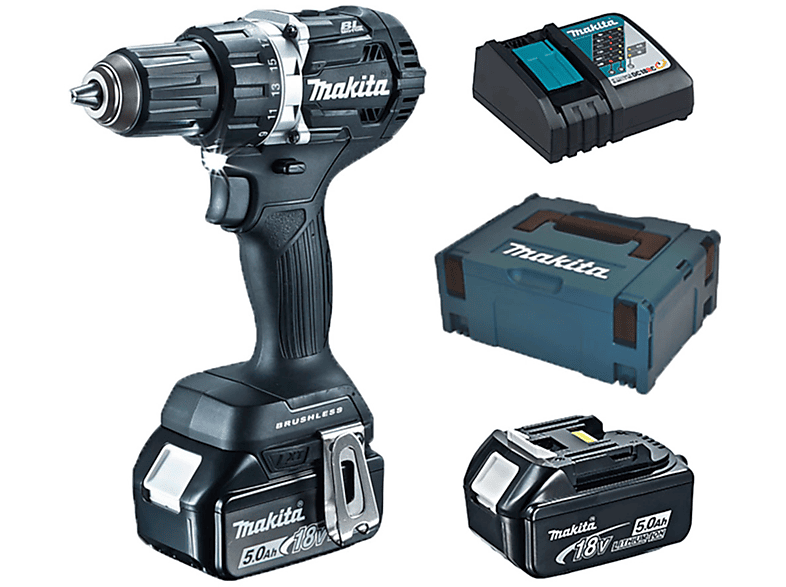 MAKITA DDF484RTJ Akku-Bohrschrauber, Blau