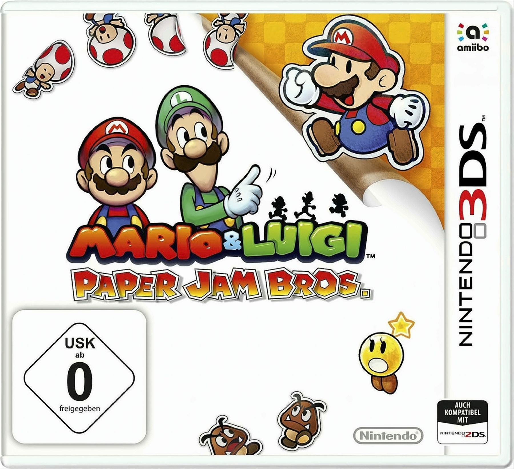 Mario & Paper - Jam [Nintendo 3DS] Bros. Luigi
