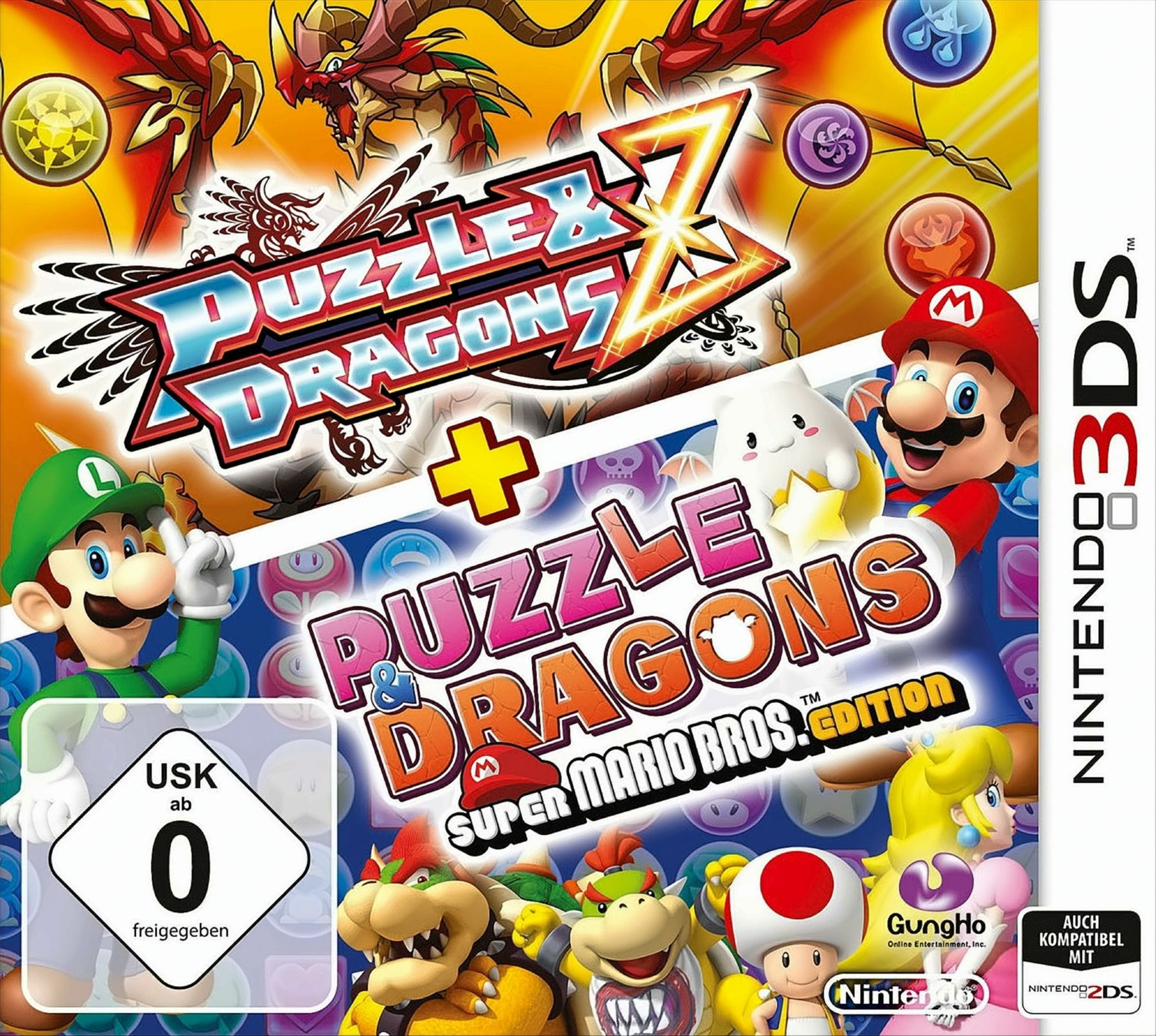 Puzzle & + Bros. Z Dragons Super [Nintendo Edition 3DS] Dragons: - Mario Puzzle 