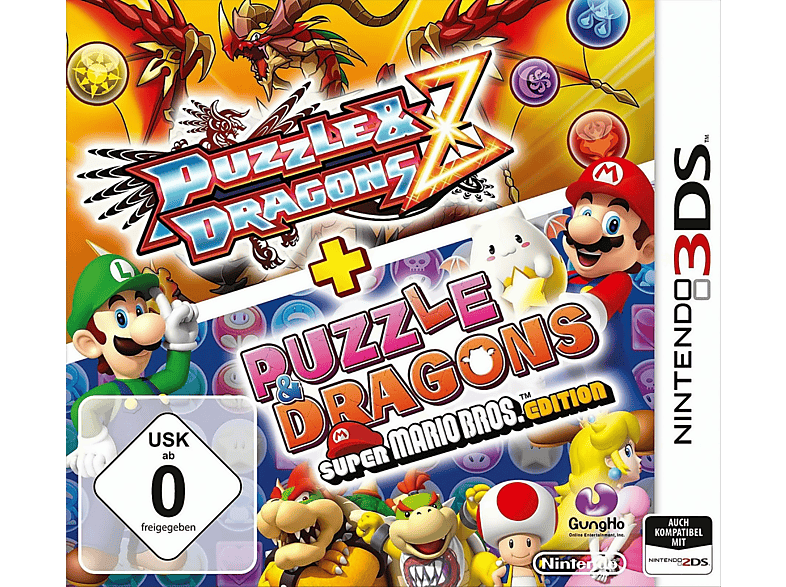 Puzzle & + Bros. Z Dragons Super [Nintendo Edition 3DS] Dragons: - Mario Puzzle 