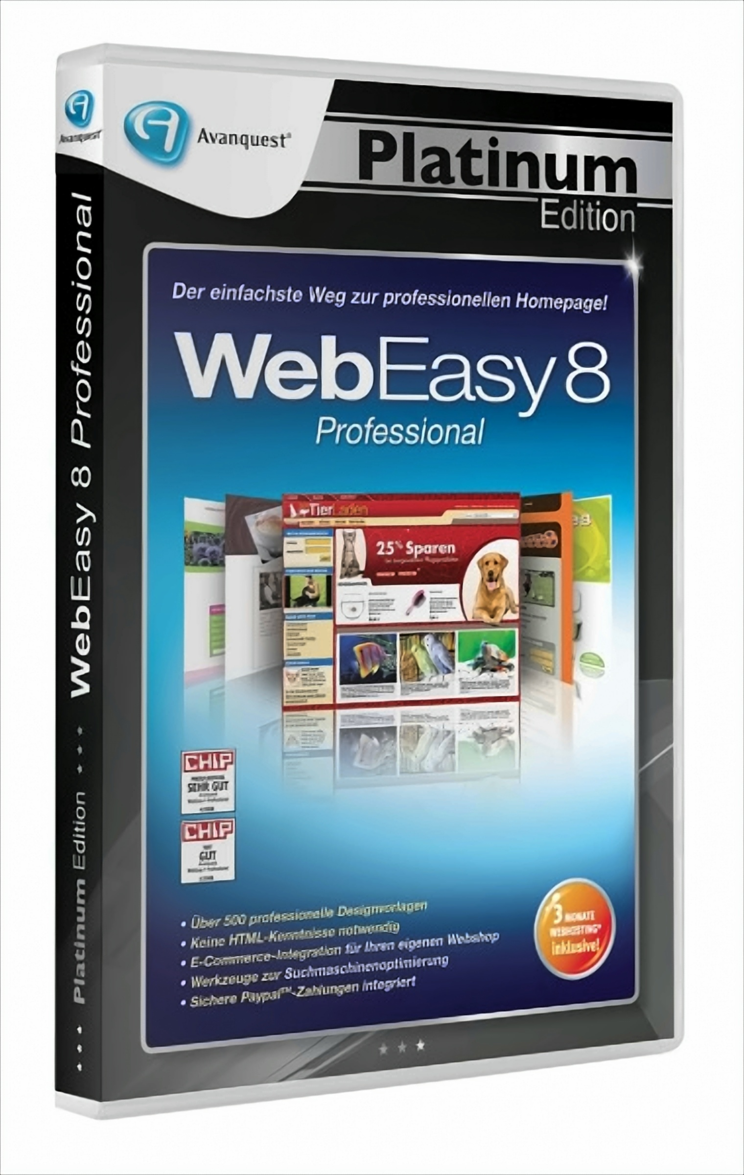 - Professional Platinum Avanquest Edition - 8 WebEasy [PC]