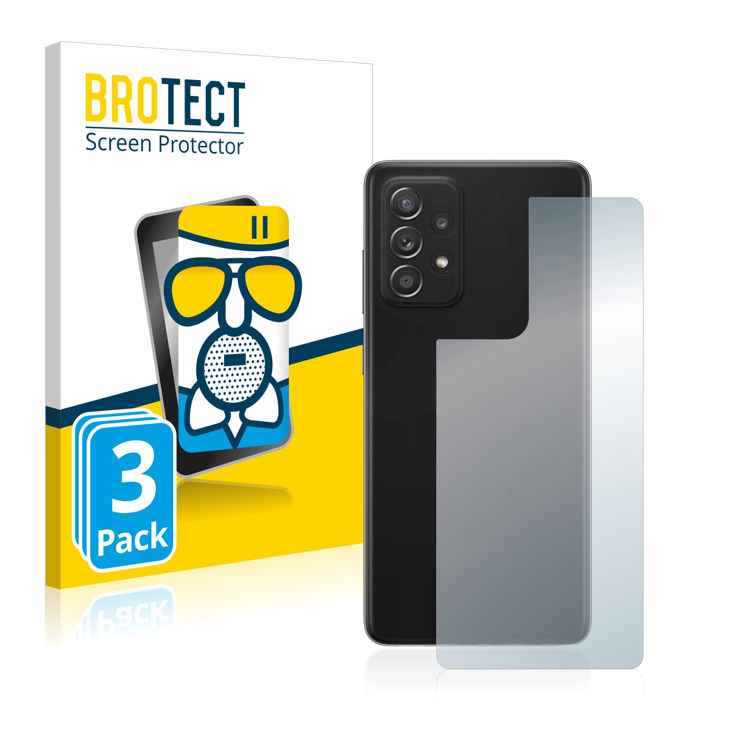 BROTECT 3x Schutzfolie(für Airglass 5G) Samsung matte Galaxy A52