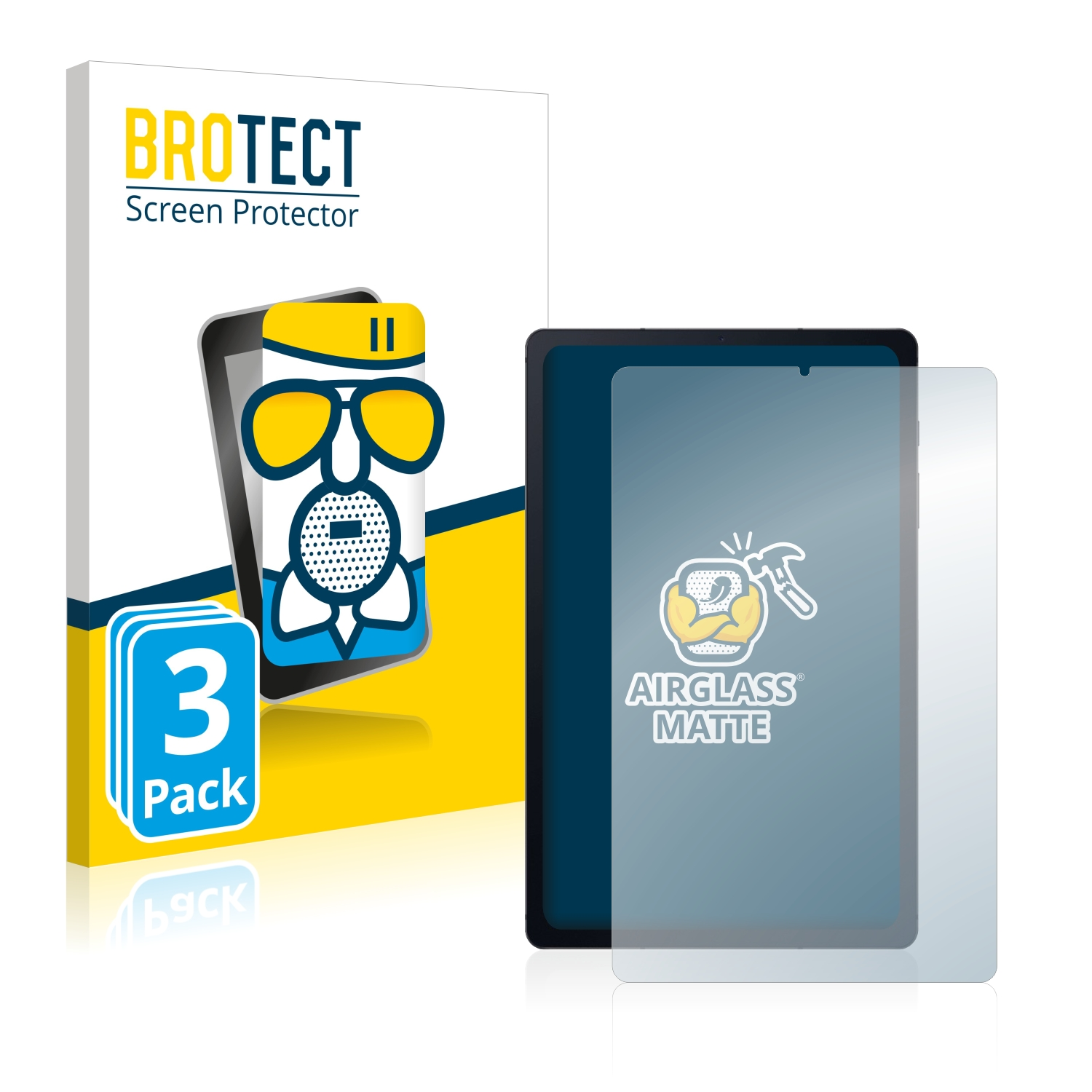 3x BROTECT Tab matte Schutzfolie(für Lite Samsung 2020) S6 Airglass Galaxy