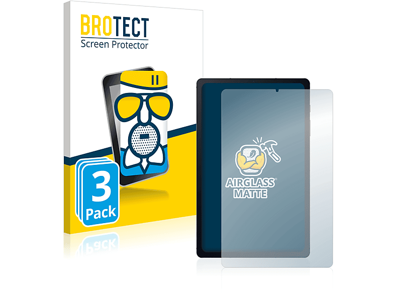 BROTECT 3x Airglass matte Schutzfolie(für Samsung Galaxy Tab S6 Lite 2020)