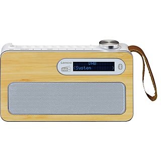 LENCO PDR-040BAMBOO WH Radio Bamboe-Wit