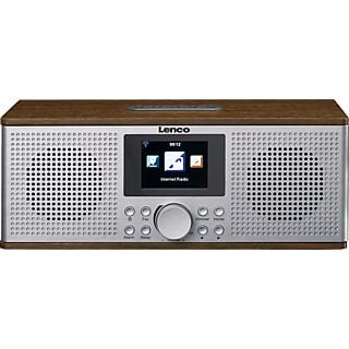 LENCO DIR-170WA Radio Walnoot-Zilver