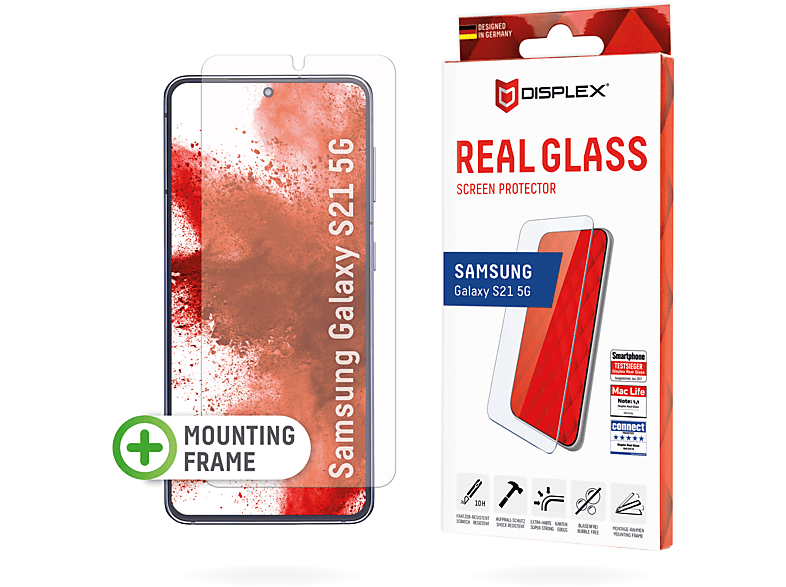 DISPLEX Real Glass Displayschutz(für Samsung Galaxy S21 5G)