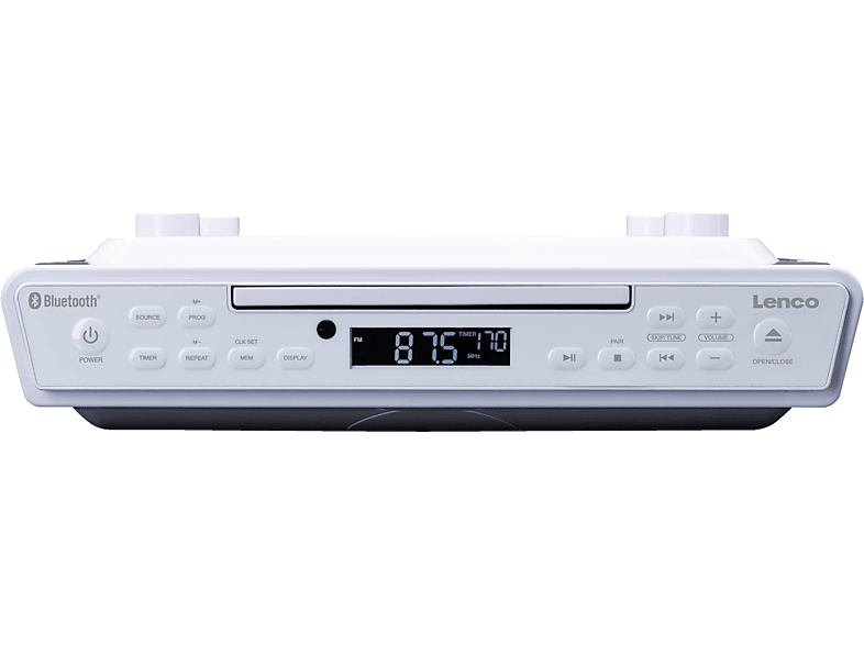 LENCO KCR150WH Radio, PLL, FM, Bluetooth, Weiß MediaMarkt