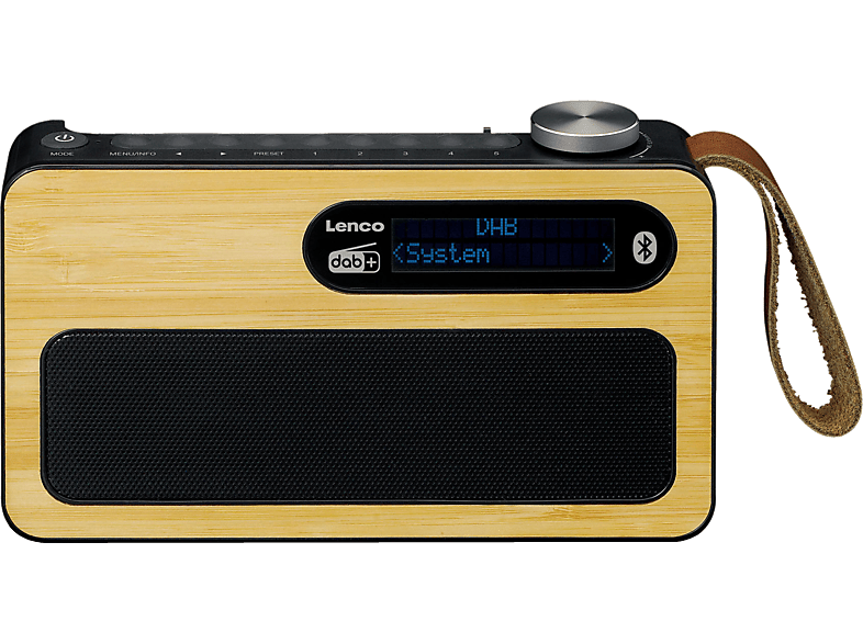 Radio portátil  - PDR-040BAMBOOBK LENCO