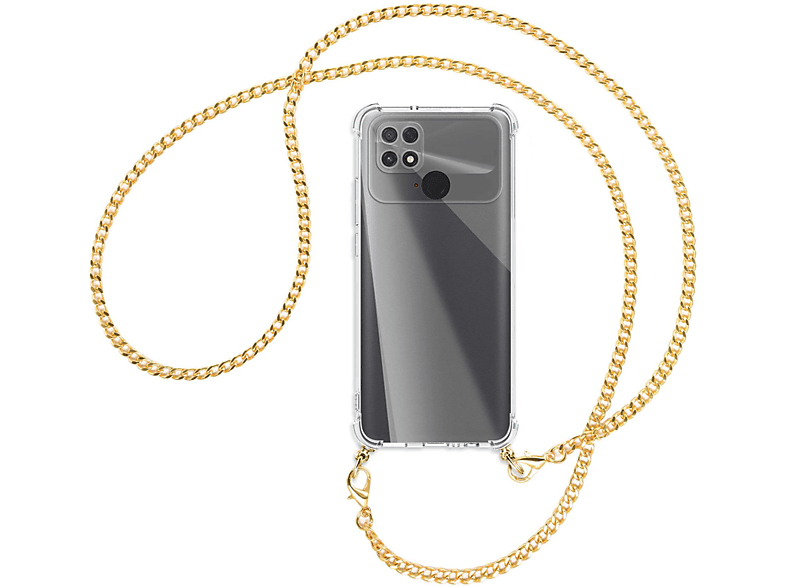 MTB MORE (gold) Backcover, Umhänge-Hülle Poco Xiaomi, Kette Metallkette, C40, ENERGY mit