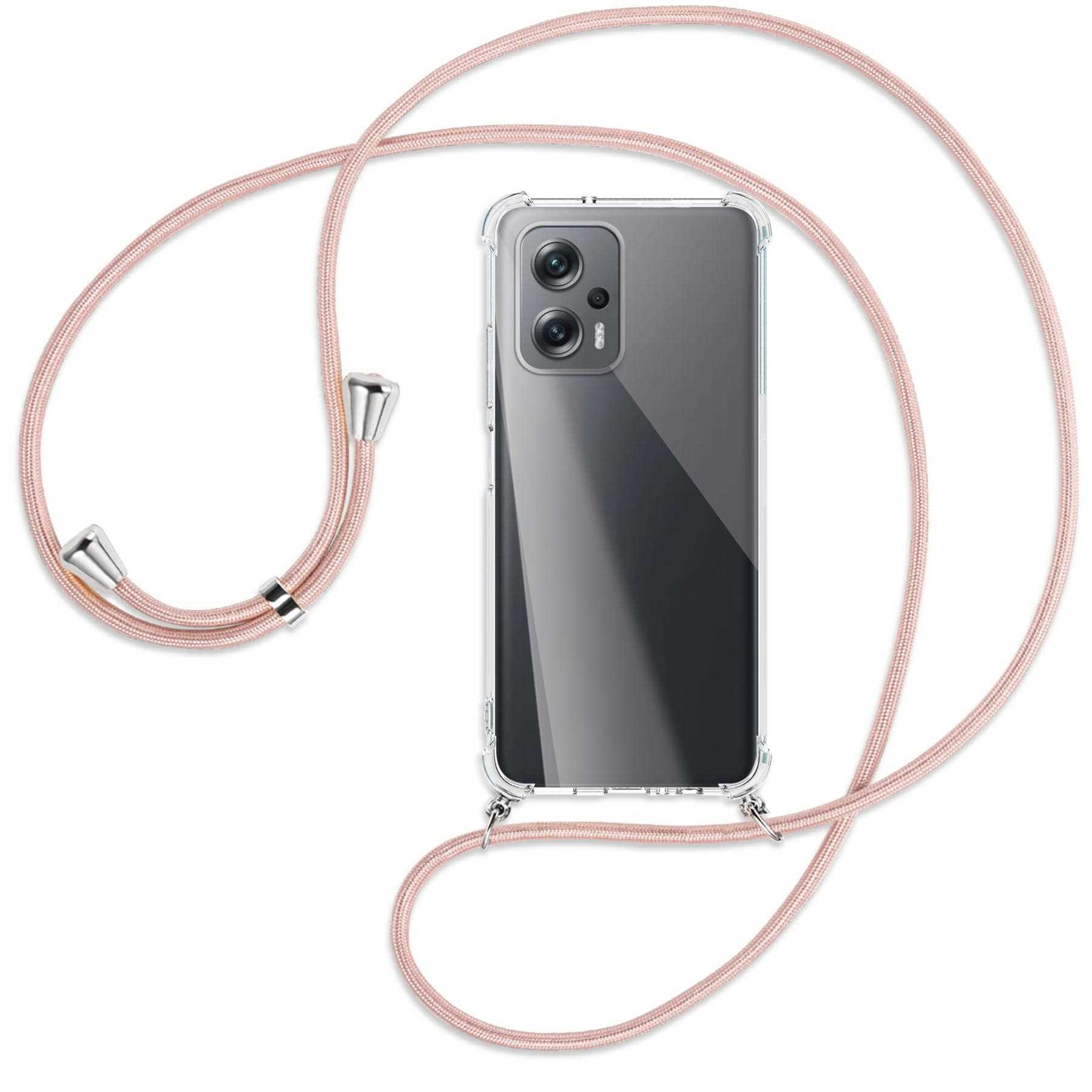 ENERGY MTB Silber mit Xiaomi, Poco Rosegold Backcover, GT, / Umhänge-Hülle MORE X4 Kordel,