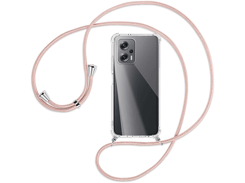 ENERGY MTB Silber mit Xiaomi, Poco Rosegold Backcover, GT, / Umhänge-Hülle MORE X4 Kordel,
