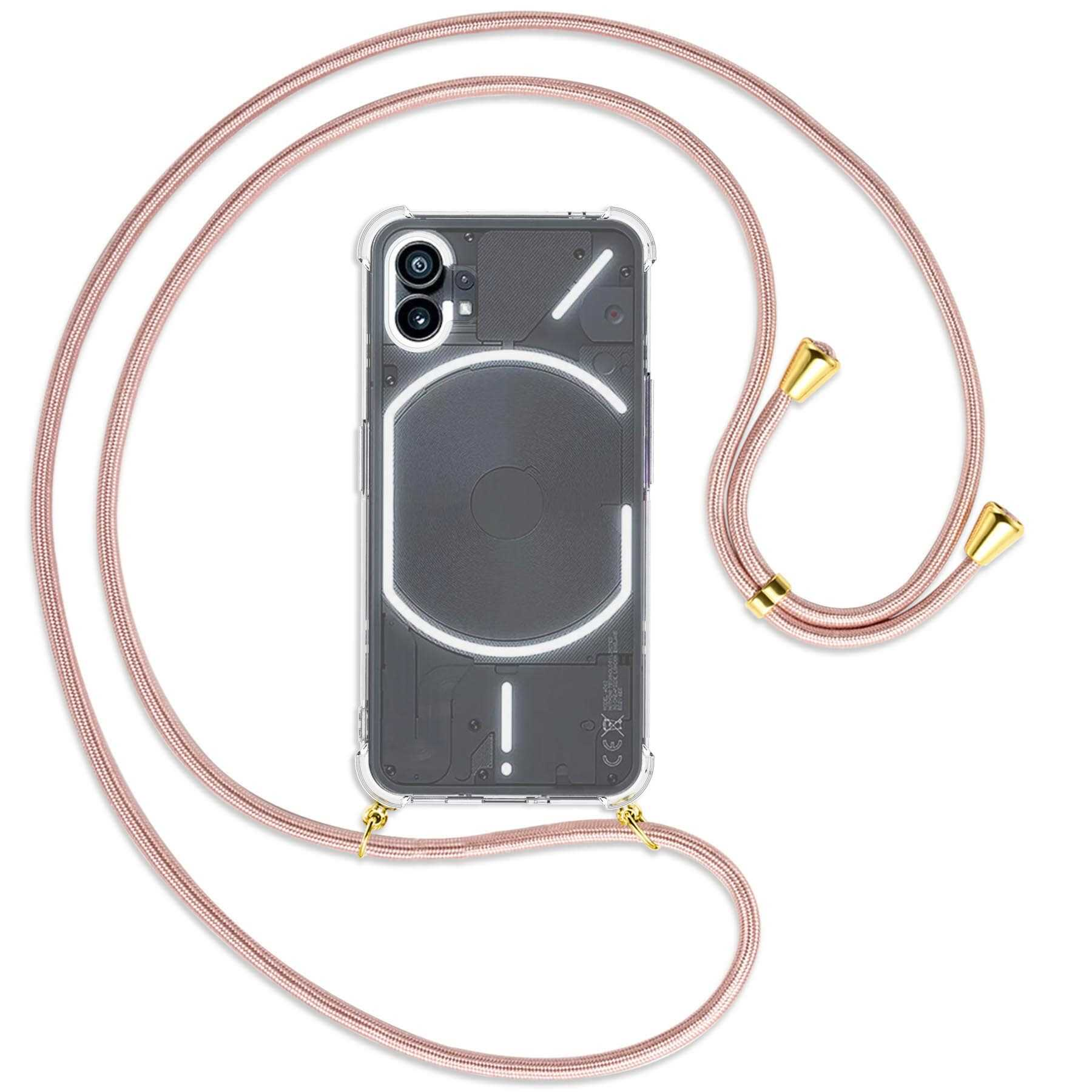 ENERGY MORE Umhänge-Hülle Rosegold Gold Kordel, MTB Phone (1), mit / Backcover, Nothing,