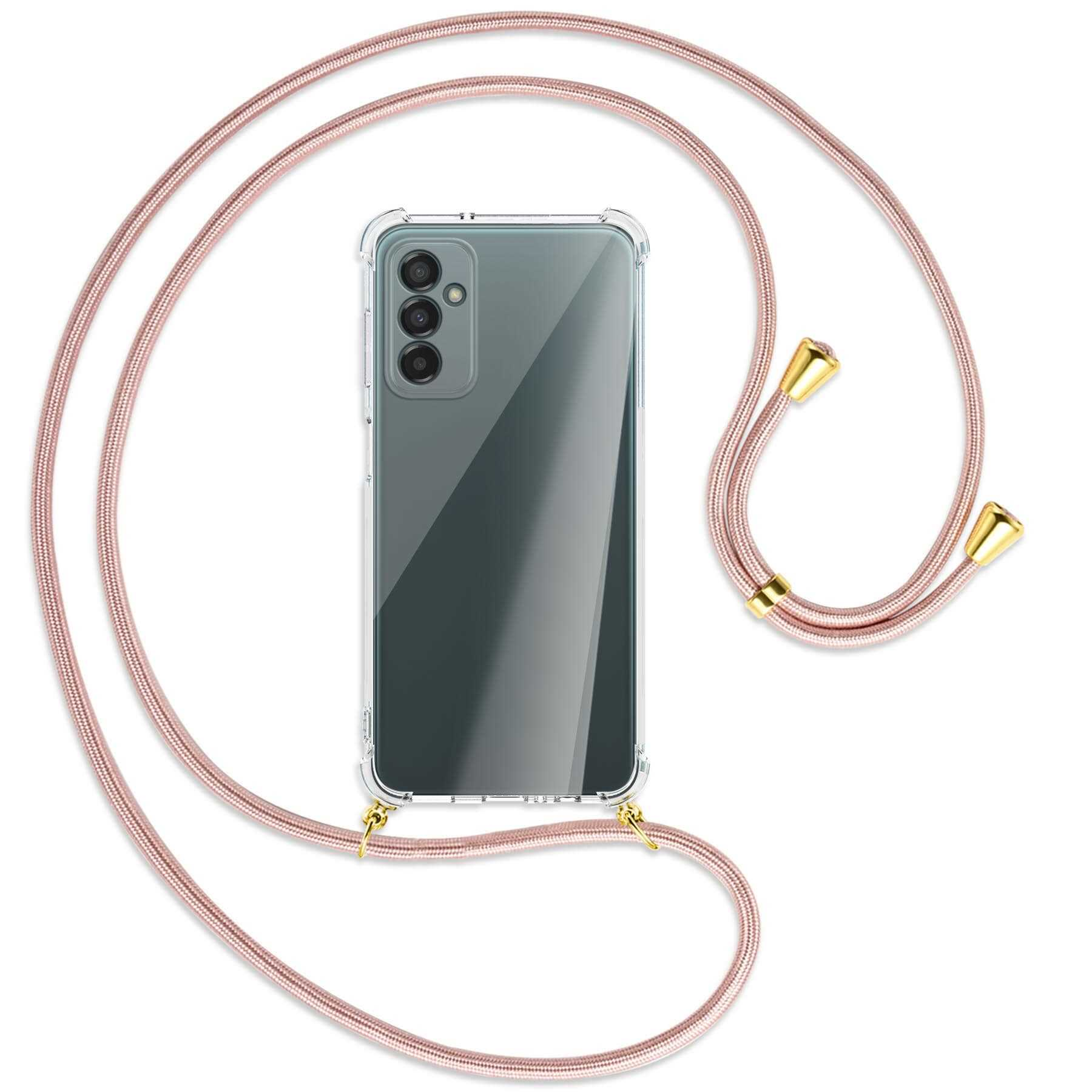 ENERGY Rosegold Galaxy mit 5G, MORE / Kordel, M23 Umhänge-Hülle Backcover, Gold Samsung, MTB