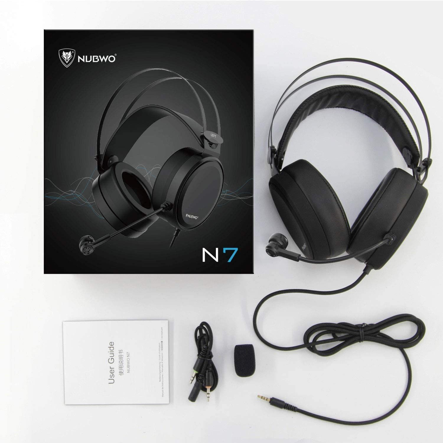 COFI N7, Gaming Schwarz Over-ear Headset