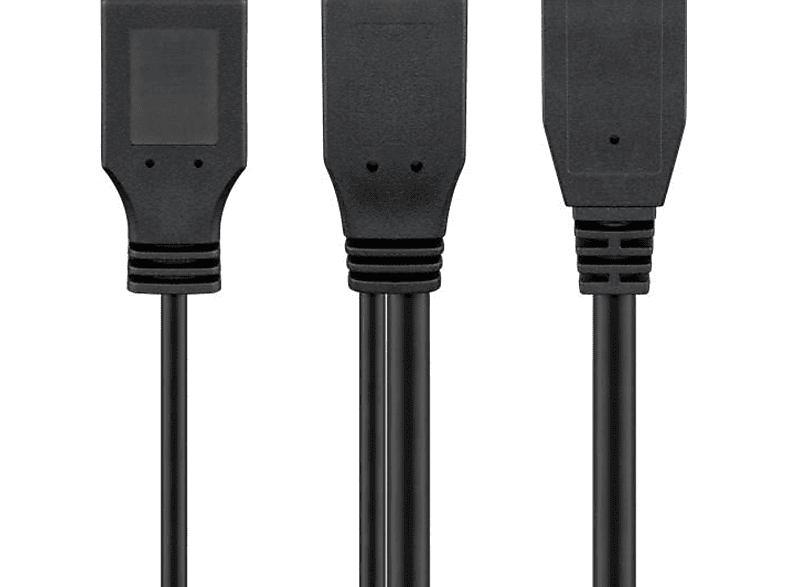 GOOBAY USB 3.0 Dual Power SuperSpeed Kabel, Schwarz 1 x USB 3.0 Dual Power SuperSpeed Kabel