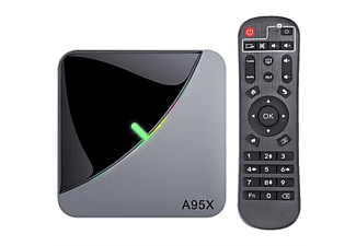 INF A95X F3 Air Android 9.0 WLAN-Smart-TV-Box 4 GB + 32 GB Streaming Box, schwarz