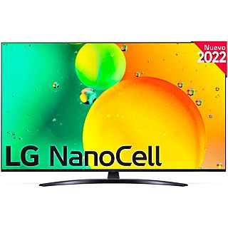 TV LED 43" - LG 43NANO766QA, UHD 4K, Procesador Inteligente α5 Gen5 AI Processor 4K, DVB-T2 (H.265), Negro