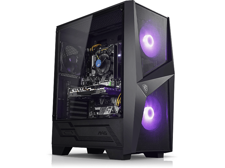 KIEBEL Raptor V AMD Ryzen 5 5600G, ohne Betriebssystem, Gaming PC mit AMD Ryzen™ 5 Prozessor, 16 GB RAM, 1 TB SSD, AMD Radeon™ RX 7600S, 8 GB