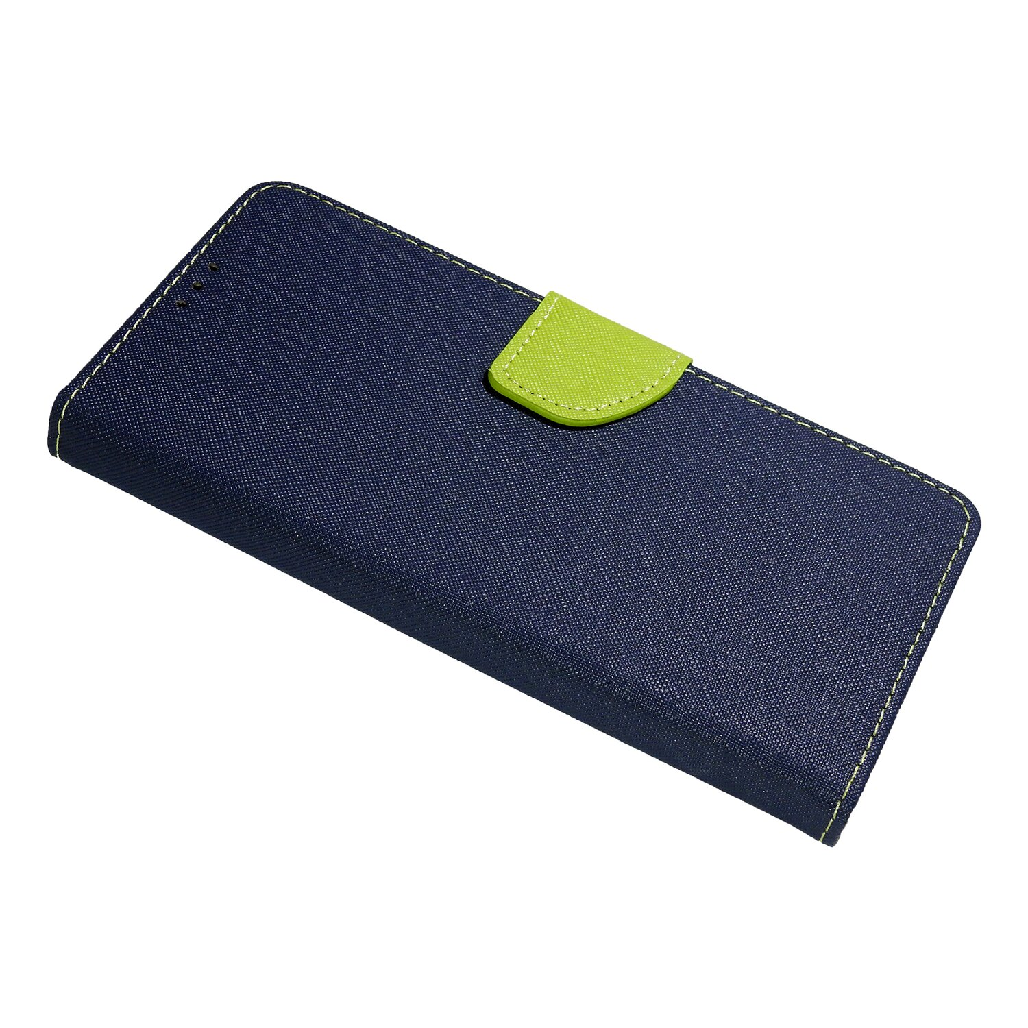 COFI Buch Tasche, Bookcover, Moto G60S, Motorola, Blau-Grün