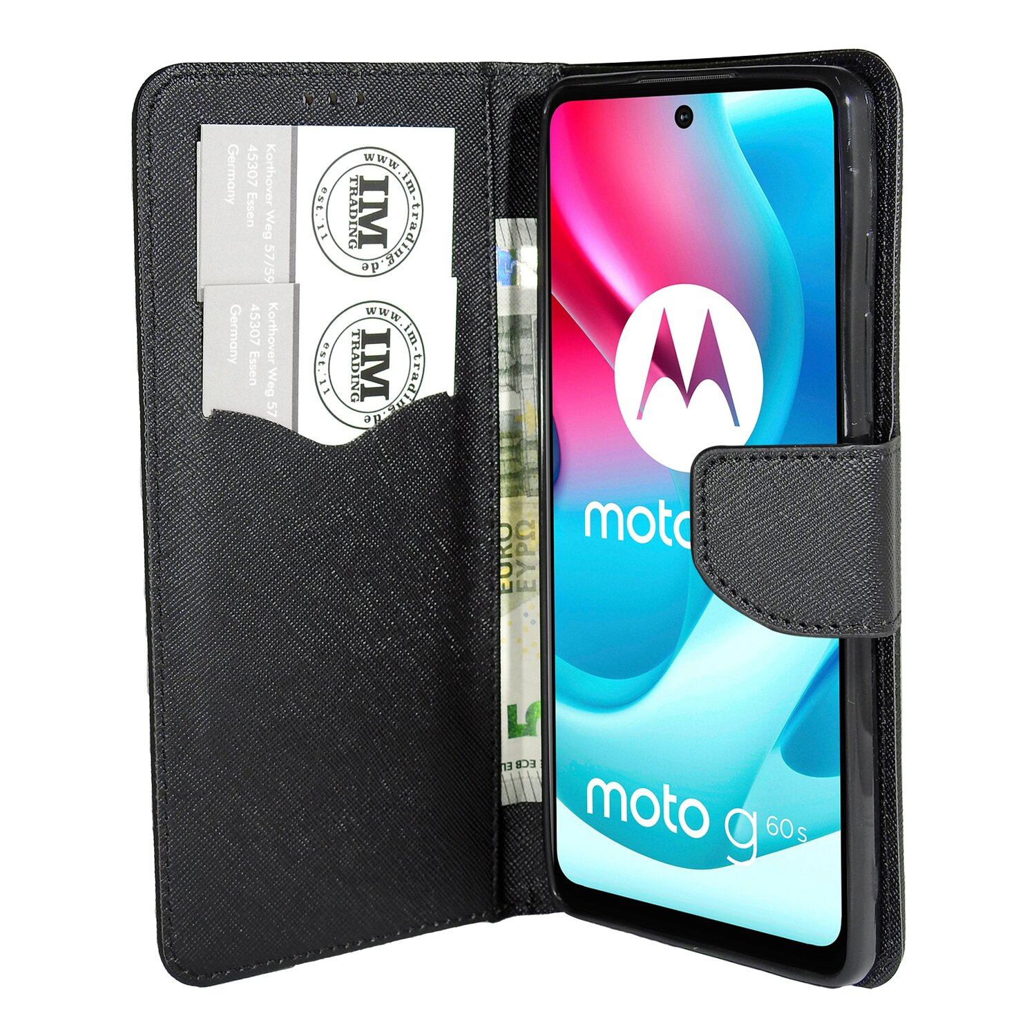 COFI G60S, MOTO Bookcover, Tasche, Buch MOTOROLA, Schwarz