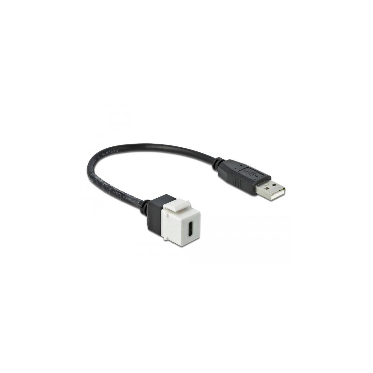 Weiß USB 86382 Kabel, DELOCK