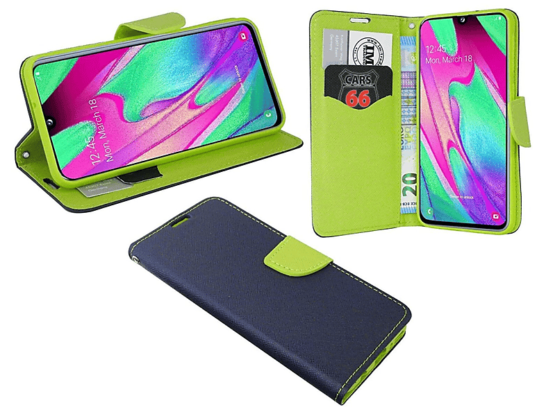 COFI Buch Tasche "Fancy" Handy Hülle kompatibel mit Samsung Galaxy S21 ...
