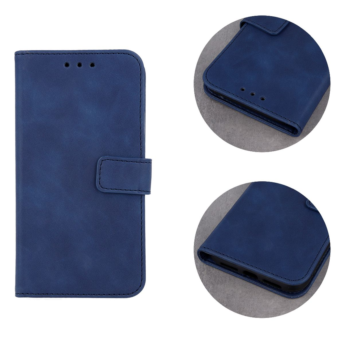 COFI Smart iPhone Bookcover, Apple, Velvet, Blau 12