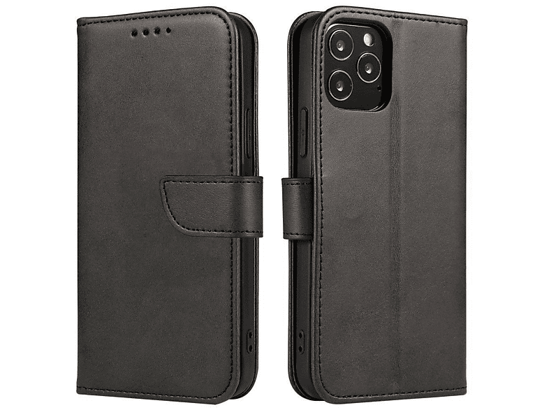 COFI Buch Tasche, Bookcover, Samsung, Galaxy A12 (A125F), Schwarz