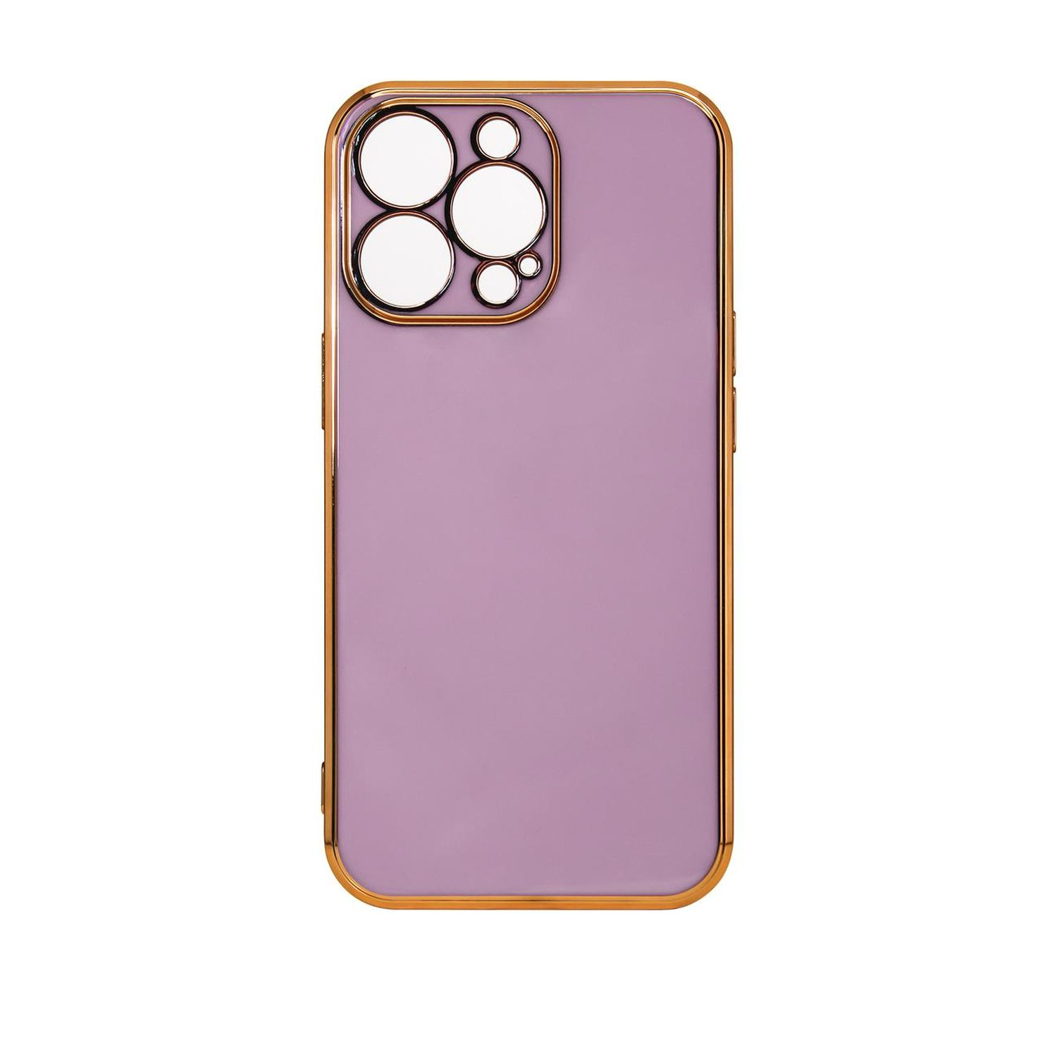 COFI Case, iPhone Backcover, Apple, Pro, Lila-Gold 13 Color Lighting