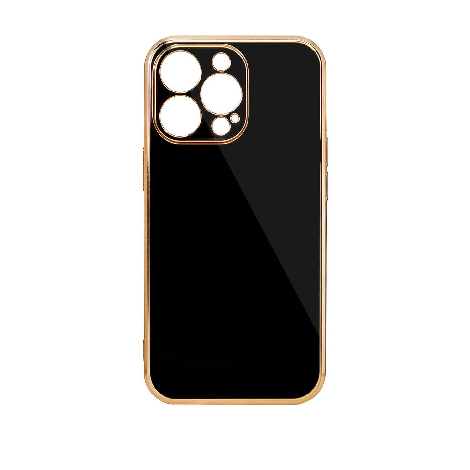 Case, Pro, Backcover, Lighting iPhone Schwarz-Gold Apple, COFI Color 13