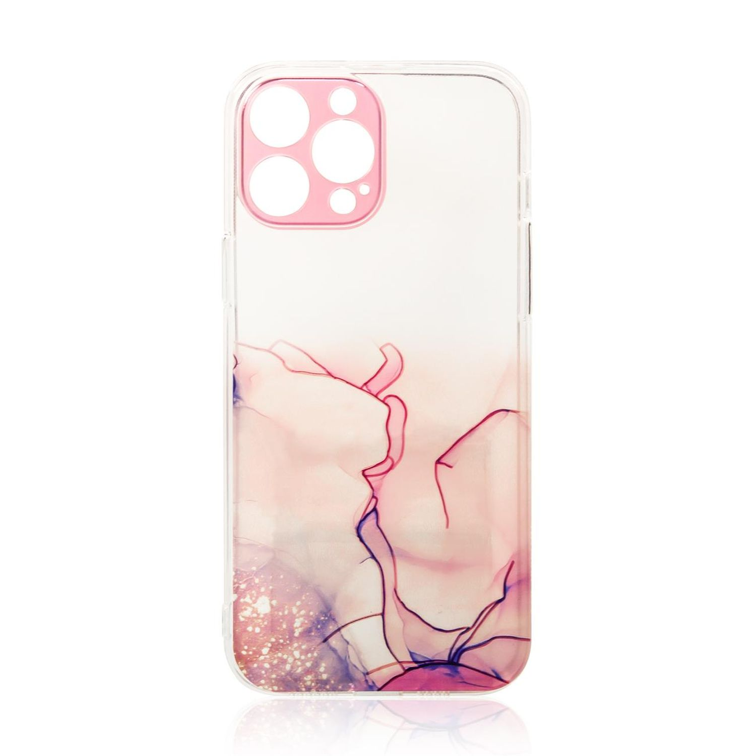 Apple, Pro, Backcover, iPhone Marmormuster, COFI Pink Marble 13