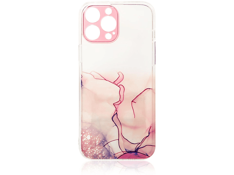 Apple, Pro, COFI Backcover, 13 Marmormuster, Pink iPhone Marble