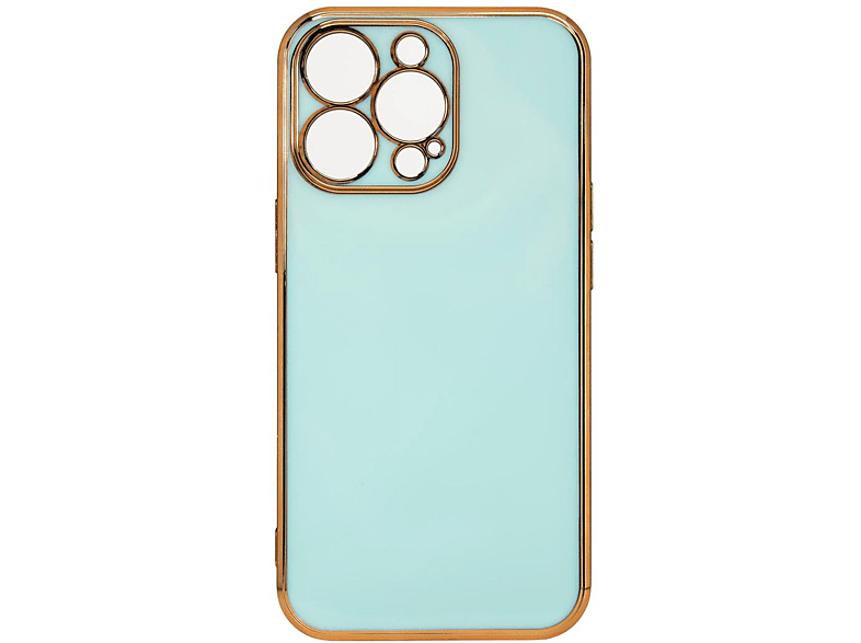 Pro Backcover, Case, Color iPhone Apple, Lighting Max, 13 Mintgrün-Gold COFI